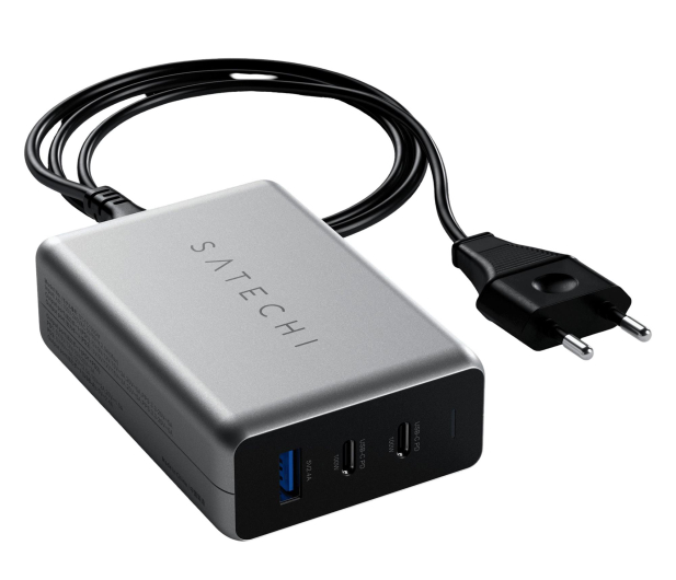 Satechi USB-C PD GaN Charger 100W - 100W, 2x USB-C, 1x USB-A STTC100GMEU - 1358294 - zdjęcie